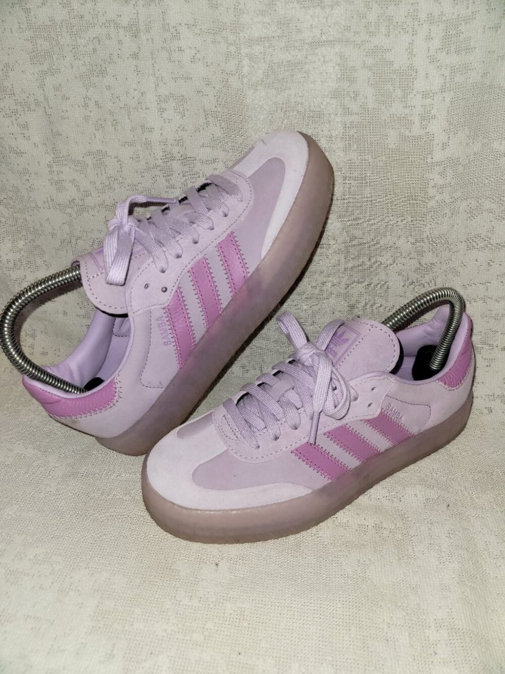Adidas Sambae Samba OG Preloved Purple Lilac Tan Gum JS3955 Women's Size 6.5 - Picture 10 of 15